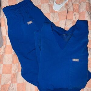 Blue figs jogger scrubs